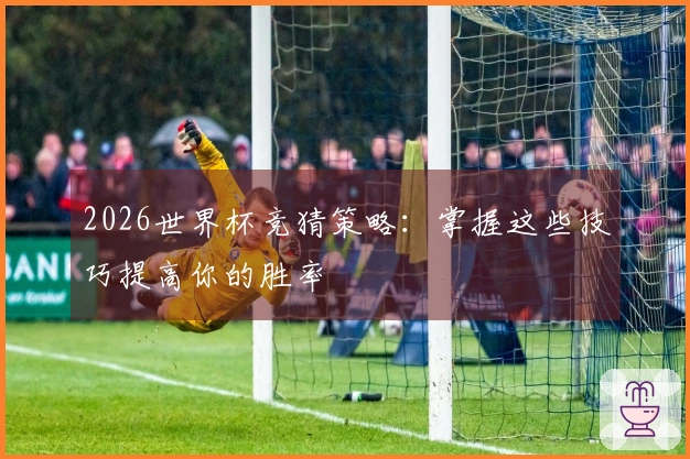 2026世界杯竞猜策略：掌握这些技巧提高你的胜率